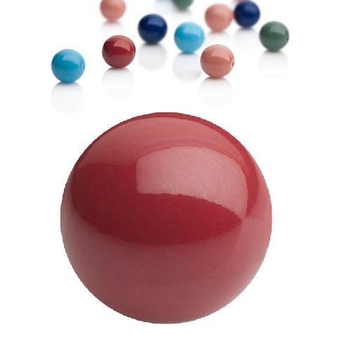 Preciosa Lacquered Round beads Cranberry - 6mm (20)