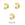 Beads wholesaler  - Crimp covers pre-opened bead Gold 4mm quality (10)