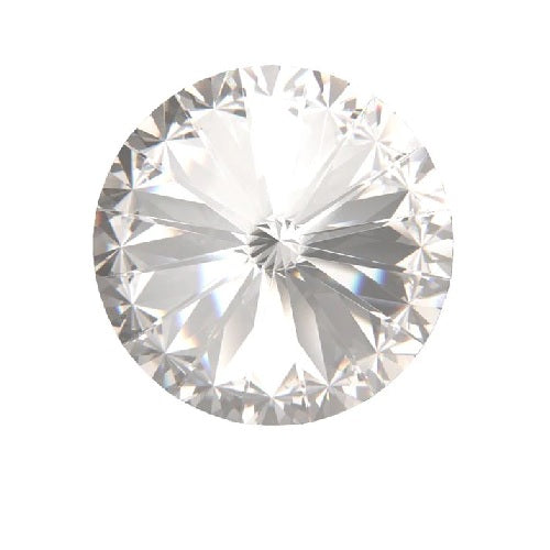 Round Stone Preciosa Rivoli Crystal foiled - 18mm (1)