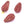 Beads wholesaler  - Czech pressed glass beads Bohemian DROP Opaline Red and Bronze 13x7mm (4)
