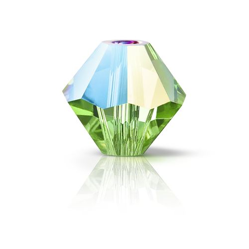 Buy Bicone Preciosa Crystal Peridot Glitter - 2.4x3mm (40)