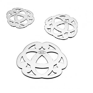 Buy Pendant Connector Arabesques 20mm 925 Sterling Silver (1)