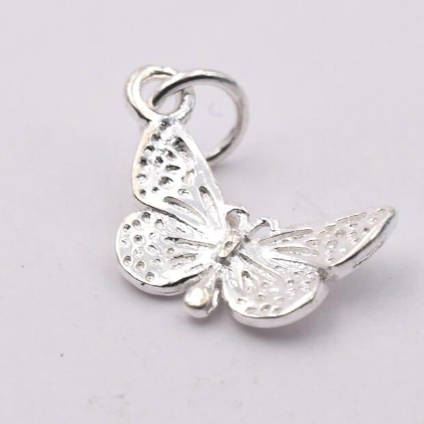 Pendant Butterfly 925 Silver  - 15x10mm With 5mm Ring (1)
