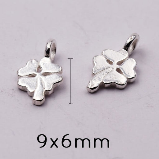 Charm Pendant  925 Silver Clover - 9x6mm (1)