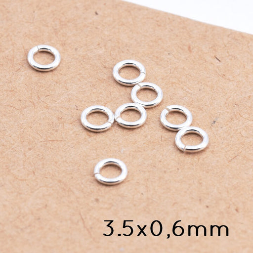 Jump Ring Sterling Silver - 3.5x0.6mm (10)