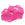 Beads wholesaler  - Pure hand dyed silk ribbon Fuschia -25mm - 80cm (1)