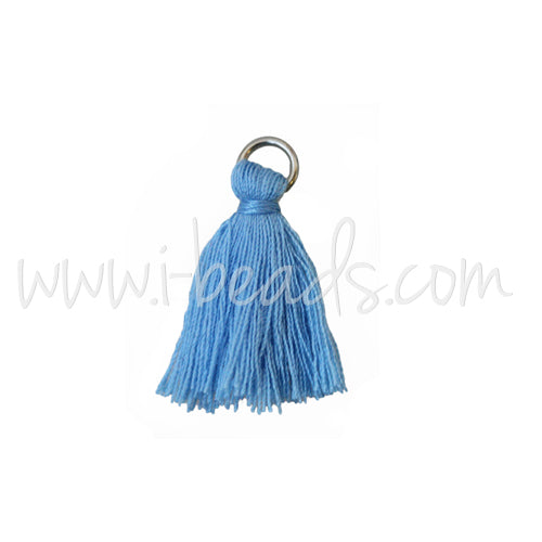 mini tassel with ring blue 25mm (1)