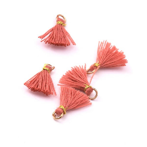 Mini tassels Old Pink 10mm (5)