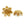 Beads wholesaler  - Bead caps metal gold finish 9mm (10)