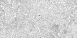 cc1 - Toho cube beads 1.5mm transparent crystal (10g)