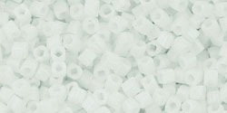 cc41 - Toho cube beads 1.5mm opaque white (10g)