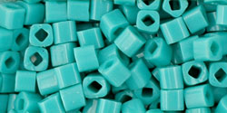 cc55 - Toho cube beads 3mm opaque turquoise (10g)