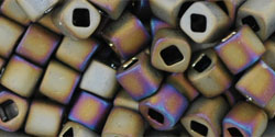cc614 - Toho cube beads 4mm matt colour iris brown (10g)