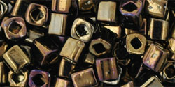 cc83 - Toho cube beads 4mm metallic iris brown(10g)