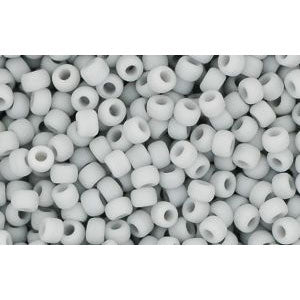 cc53f - Toho beads 11/0 opaque frosted grey (10g)