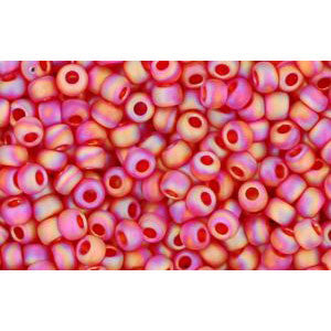 Buy cc165bf - Toho beads 11/0 transparent rainbow frosted siam ruby (10g)