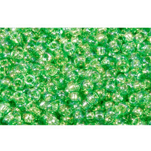 cc167 - Toho beads 11/0 transparent rainbow peridot (10g)