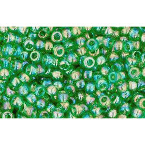 Buy cc167b - Toho beads 11/0 transparent rainbow grass green (10g)