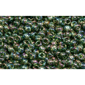 cc180 - Toho beads 11/0 trans-rainbow olivine (10g)