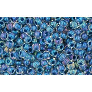 Buy cc188 - Toho beads 11/0 luster crystal/capri blue lined (10g)