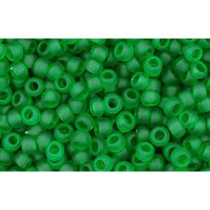 Buy cc7bf - Toho beads 11/0 transparent frosted grass green (10g)