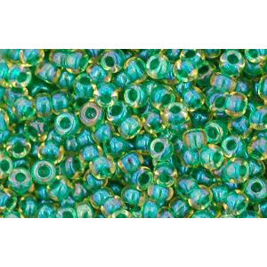 Buy Cc242 - Toho beads 11/0 luster jonquil/emerald lined (10g)