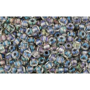 cc266 - Toho beads 11/0 gold luster crystal/opaque grey (10g)