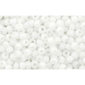 cc761 - Toho beads 11/0 matt colour opaque white (10g)