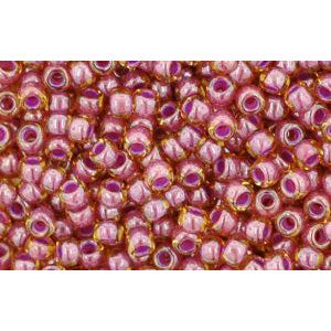 Buy Cc960 - Toho beads 11/0 light topaz/ pink lined (10g)