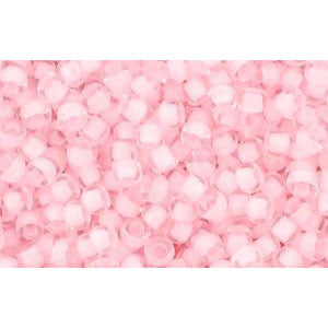 cc967 - Toho beads 11/0 crystal/ neon rosaline lined (10g)