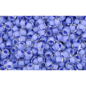 Buy cc977 - Toho beads 11/0 crystal/ neon purple lined (10g)