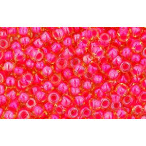 Buy cc979 - Toho beads 11/0 light topaz/ neon pink lined (10g)