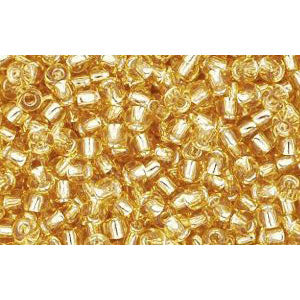 Buy cc22 - Toho beads 11/0 silver lined light topaz (10g)