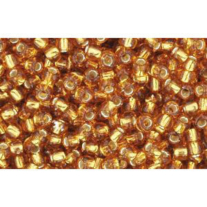 Buy cc22c - Toho beads 11/0 silver lined topaz (10g)