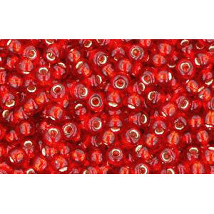 Buy cc25c - Toho beads 11/0 silver-lined ruby (10g)