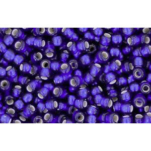 Buy cc28df - Toho beads 11/0 silver lined frosted cobalt(10g)