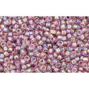 cc166 - Toho beads 15/0 transparent rainbow light amethyst (5g)