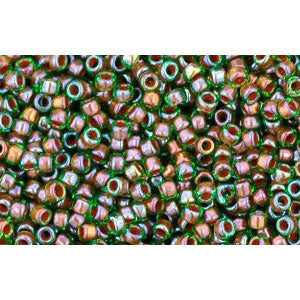 cc249 - Toho beads 15/0 inside colour peridot/emerald lined (5g)