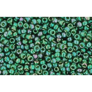 cc322 - Toho beads 15/0 gold lustered emerald (5g)