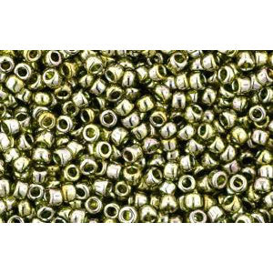 Buy cc457 - Toho beads 15/0 gold lustered green tea (5g)