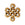 Beads wholesaler  - Eternity charm and link metal antique gold plated 16mm (1)