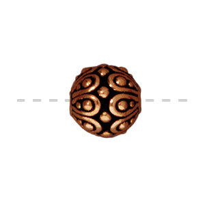 Buy Round bead casbah metal antique copper plated 7mm (1)
