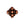 Beads wholesaler  - Bicone shaped bead metal antique copper plated 9mm (1)