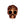 Beads Retail sales Skull and rose bead metal antique copper plated 10mm (1)