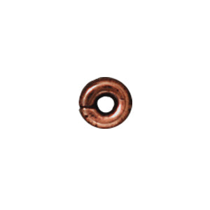 Heishi beads metal antique copper plated 4mm (20)