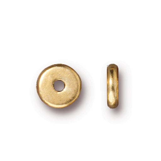 Heishi beads metal gold plated 6mm (20)