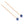 Beads wholesaler  - Headpins gold plated 4,4cm With Faceted bead 3.5mm Sodalite (2)