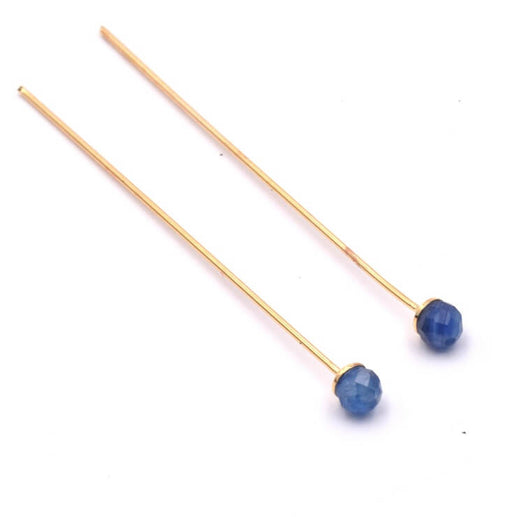 Buy Headpins gold plated 4,4cm With Faceted bead 3.5mm Sodalite (2)