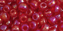 cc165c - toho beads 6/0 transparent rainbow ruby (10g)
