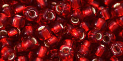 Buy cc25c - Toho beads 6/0 silver-lined ruby (10g)